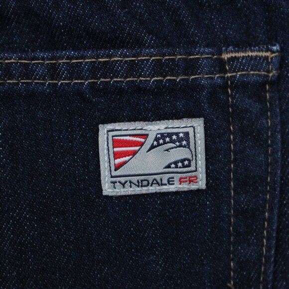 Tyndale FR Jeans Mens 35x34 Blue 5-Pocket FRMC FLF 800 Flame Resistant Workwear - Picture 8 of 16